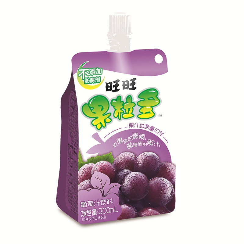 旺旺果粒多葡萄味蜜桃味香橙味多种口味饮料300ml视频