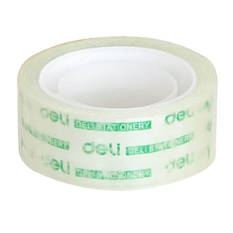 得力deli30065透明胶带8mm30y单位卷玻璃胶带小胶纸学生文具胶带