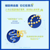 加送钙片50片】汤臣倍健 深海鱼油软胶囊 中老年成人辅助降血脂 1000mg*100粒