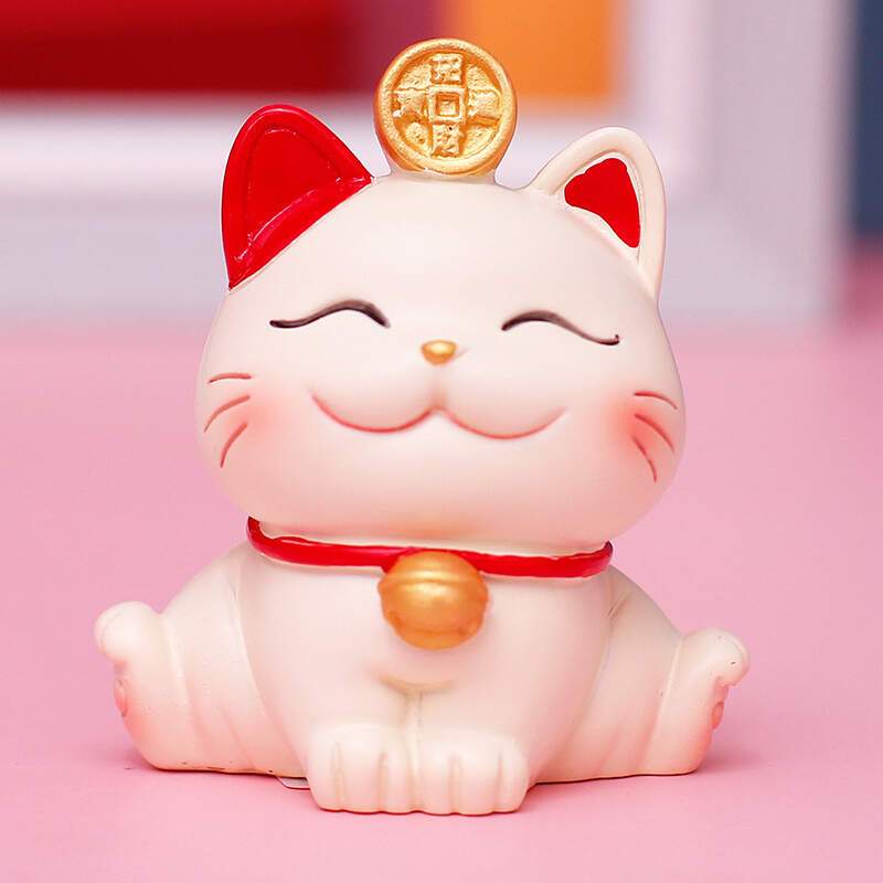 招财猫新春礼物客厅摆件节庆日新年工艺礼品创意玄关装饰品