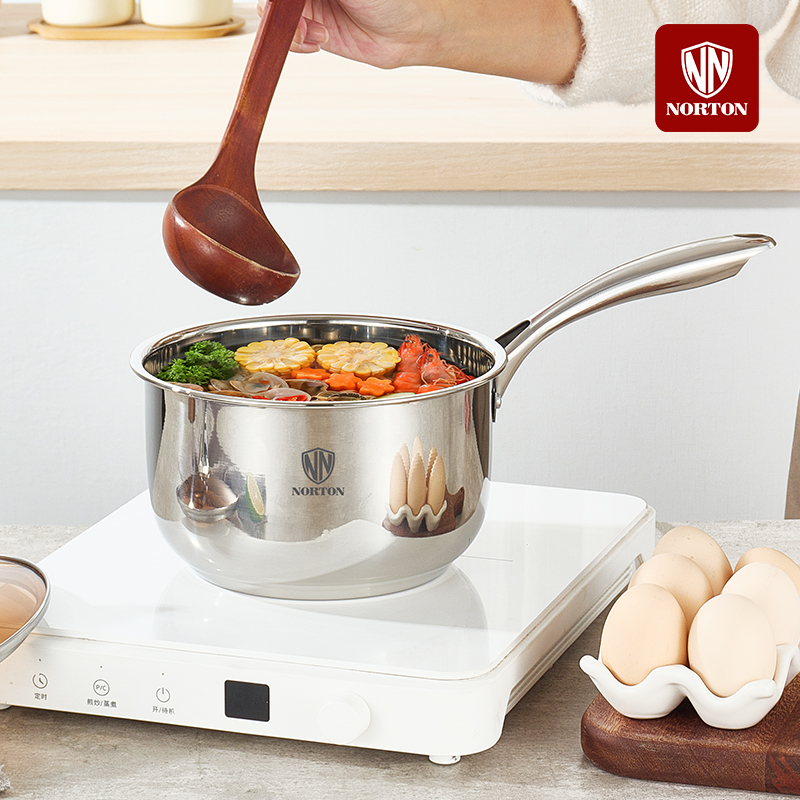 诺顿NORTON 纳斯复合钢奶锅18CM 3TNS018高清大图