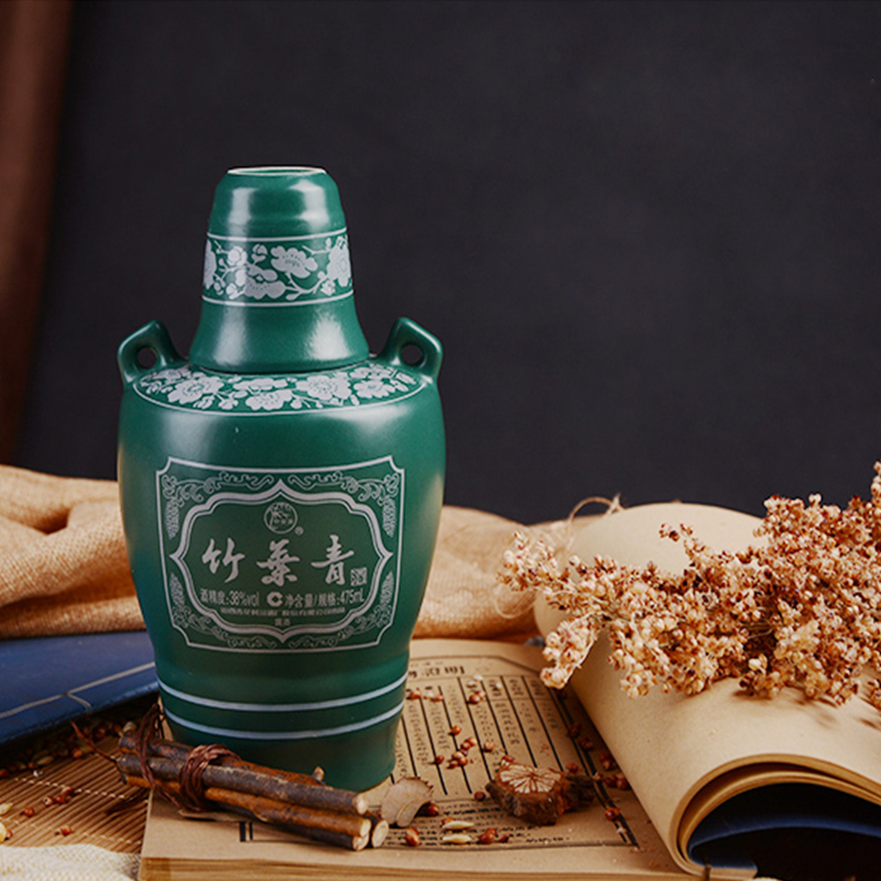汾酒 竹葉青 坛竹 38度 475ml 单瓶 白酒