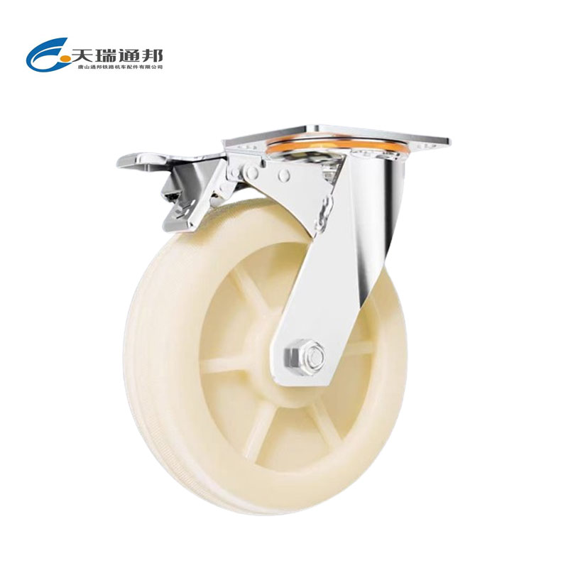 天瑞通邦 尼龙轮灰胶脚轮推车轮 个