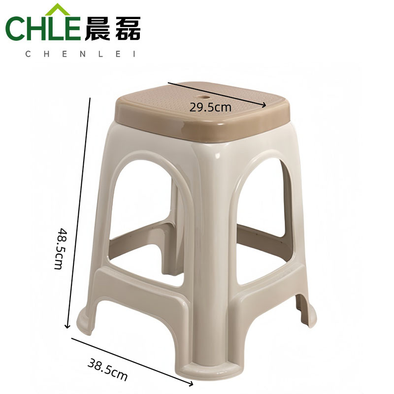 晨磊 塑料凳子 卡其色 个高清大图