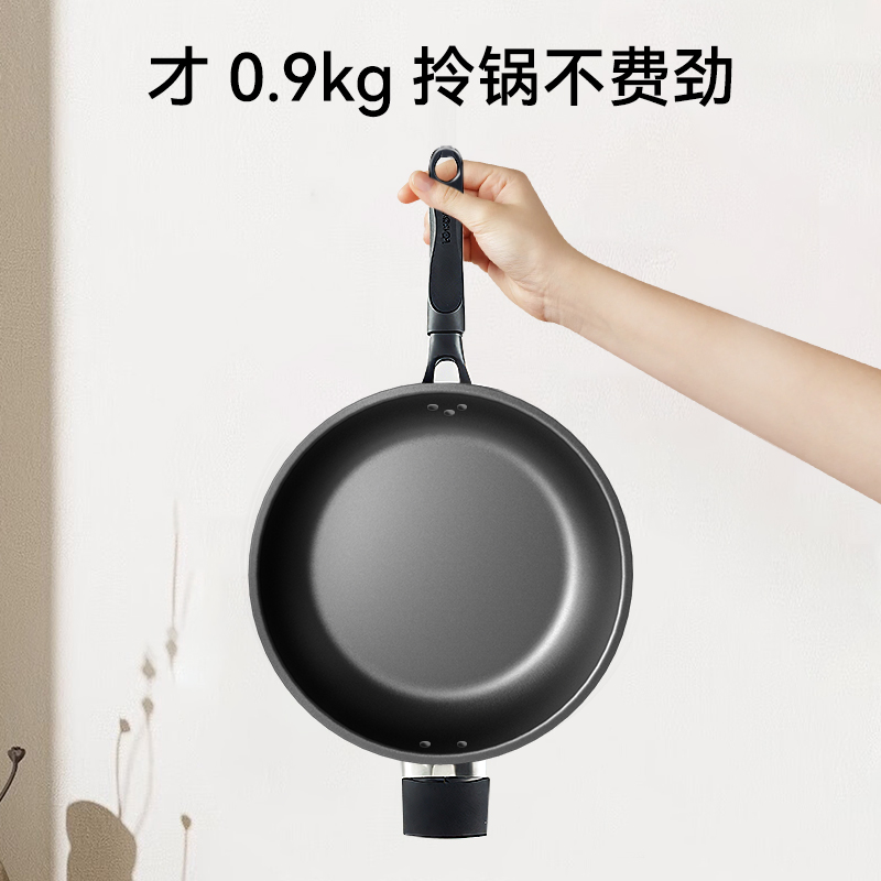 膳魔师单柄平底锅TKFA系列 炒锅不粘锅 30CM TKFA-30-HS RD高清大图