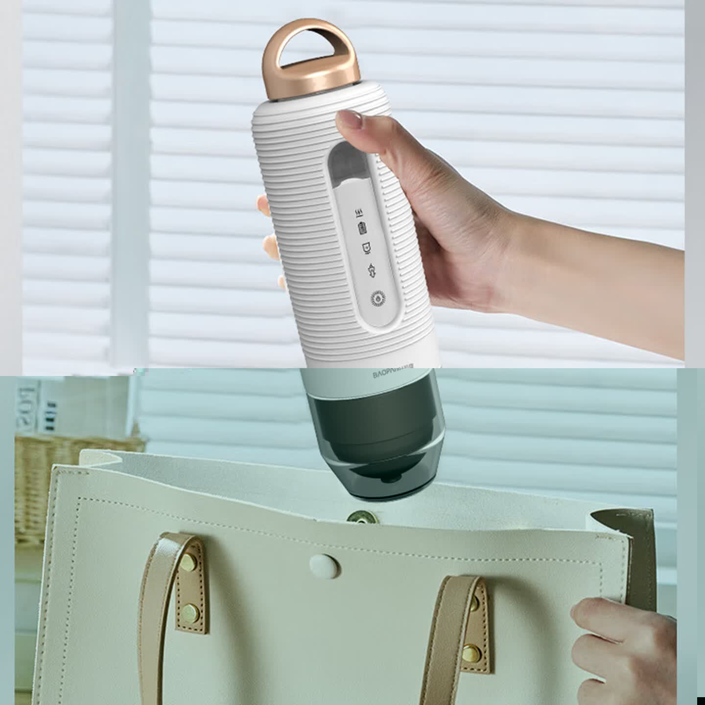 BAOPAI便携半自动咖啡机 BP-CF253 咖啡粉+咖啡胶囊 自带加热功能,随时畅饮高清大图