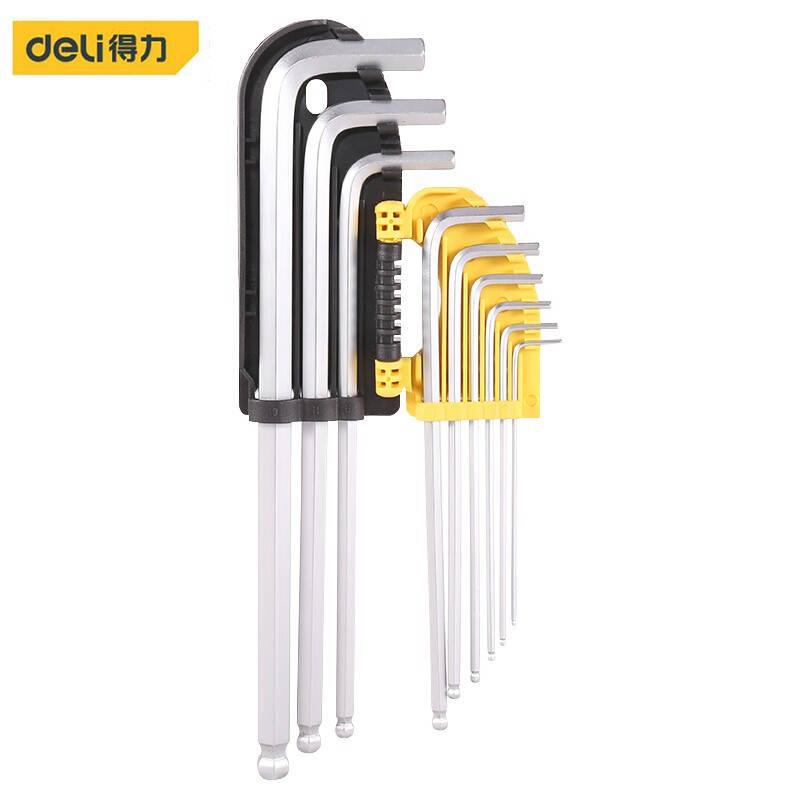 得力工具DL2175_加长球头内六角9件套1.5-10(mm)(新VI)
