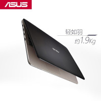 华硕（ASUS）顽石X580NV3450 15.6英寸时尚轻薄本商务家用游戏学生笔记本电脑（四核N3450 4G 128GBSSD 黑金色）