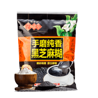 [1袋]福事多手磨黑芝麻糊480g/袋装即冲即饮冲调黑芝麻糊营养早餐食品