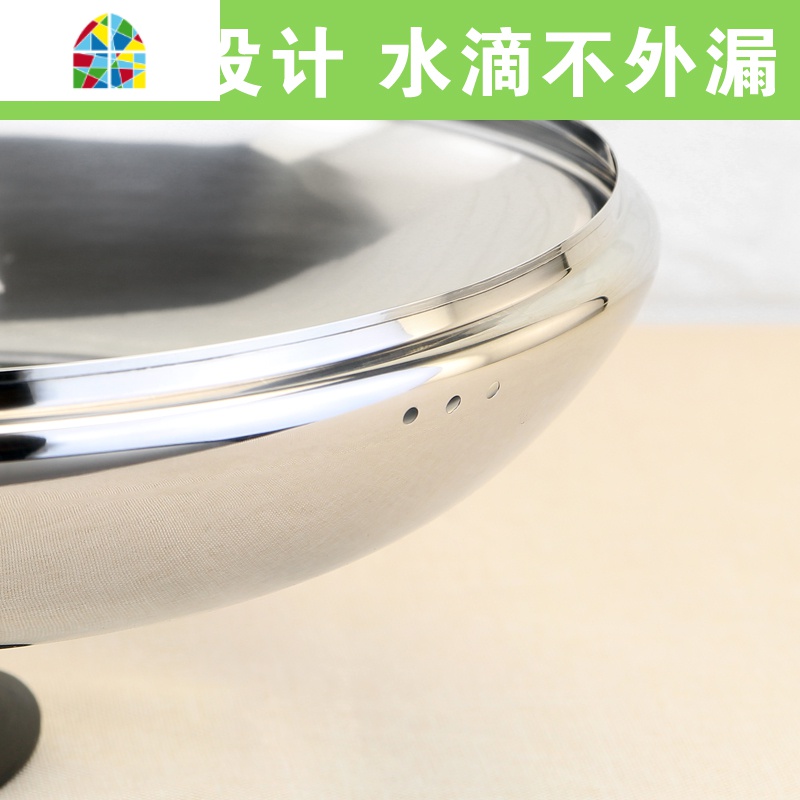 加厚不锈钢锅盖家用蒸锅锅盖通用汤锅盖炒锅锅盖可视钢化锅盖 FENGHOU 可立款16cm高清大图