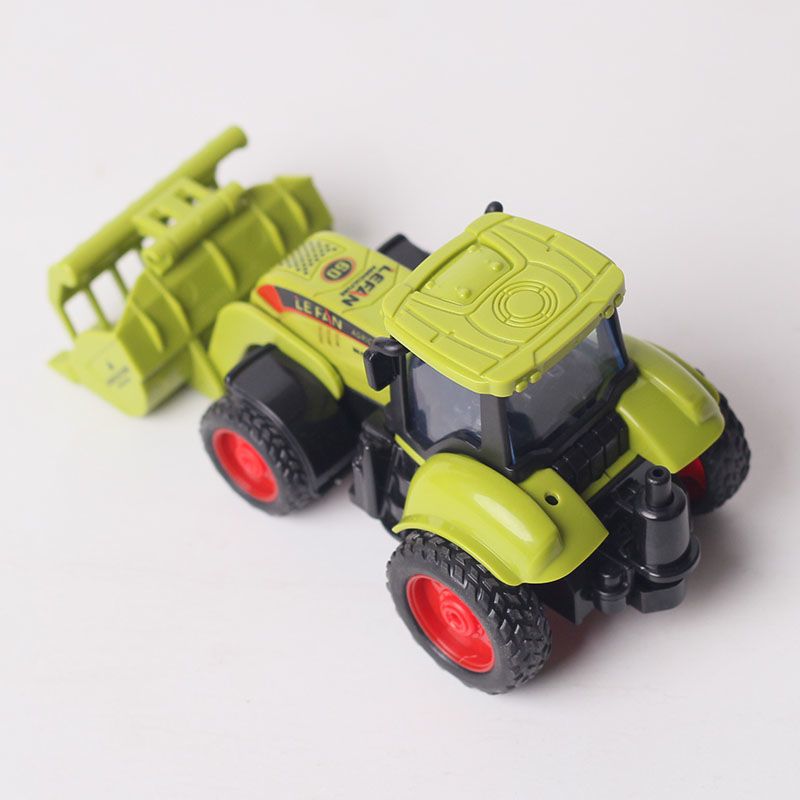 拖拉机男孩女孩宝宝耐摔会跑小玩具惯性拖车翻斗工程车搬运拖拉机1只