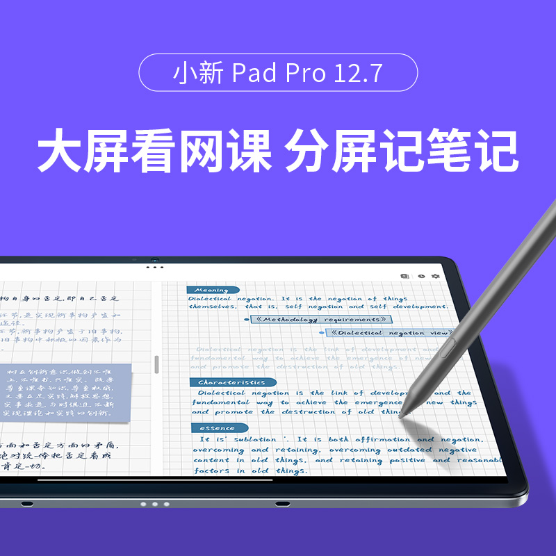 联想平板小新Pad Pro 12.7英寸 高通骁龙870 影音娱乐办公学习游戏平板电脑 莱茵全局护眼 学习模式 2.9k 144Hz 8GB+256GB WIFI 鸽子灰高清大图