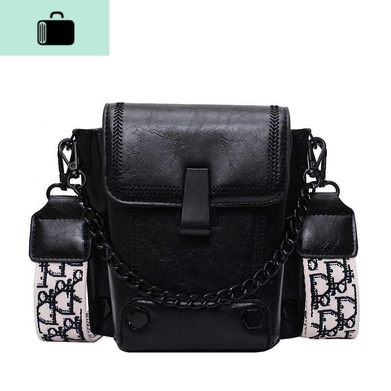 复古小包包女宽肩带女包水桶包新款小众2020潮百搭网红2019斜挎包new