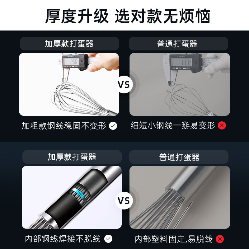 悦行迹 ZY-GF5968 不锈钢手动打蛋器 加粗24寸/长63CM