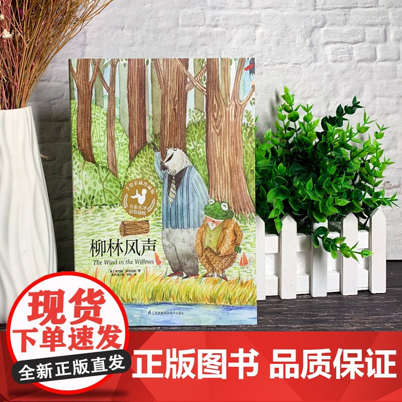 柳林风声 手绘彩插珍藏版书正版 小学生一二三年级课外经典丛书儿童文学3-9-13岁小学生寒暑假阅读睡前故事书亲子读物高清大图