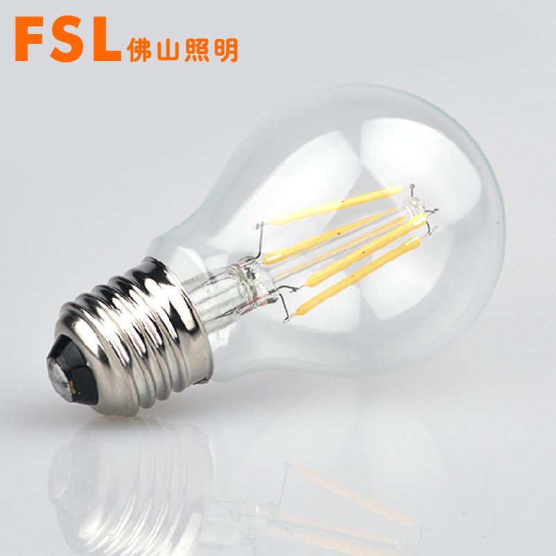 fsl 佛山照明 LED尖泡拉尾灯4w蜡烛灯e14室内水晶吊灯光源钨丝球泡灯