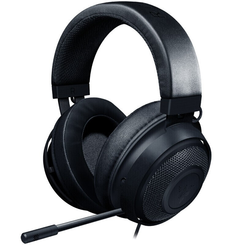 雷蛇(Razer)北海巨妖头戴式游戏耳机 电竞耳麦 电脑手机耳机 清凉凝胶耳罩 黑色2019新款