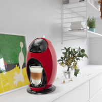 德龙(Delonghi)咖啡机 欧洲进口15bar泵压 意式美式 胶囊Jovia 小龙蛋冷热花式饮品 EDG250.R