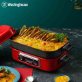 西屋（Westinghouse）WSC-1423 多功能锅料理锅家用电火锅分体式电蒸锅电煮锅红色