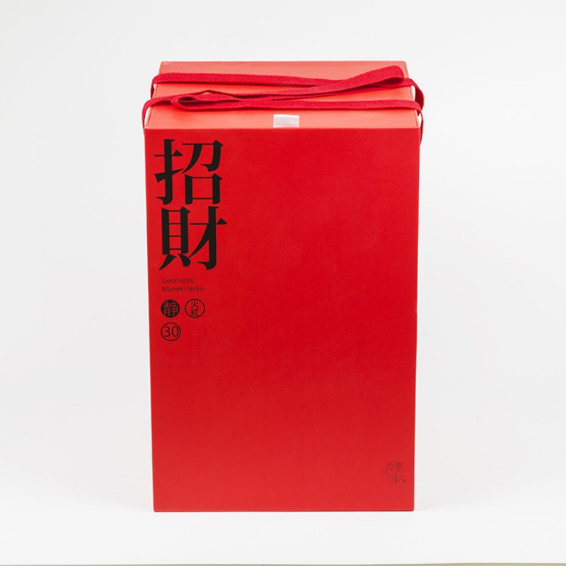 几何猫咪摆件北欧轻奢开业送礼乔迁新居礼品实用大气家居客厅 三维工匠 L/30cm/白高清大图
