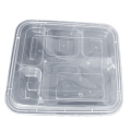 优诗提念YSTN-BXH011五格餐盒 150套/箱（计价单位：箱）透明色