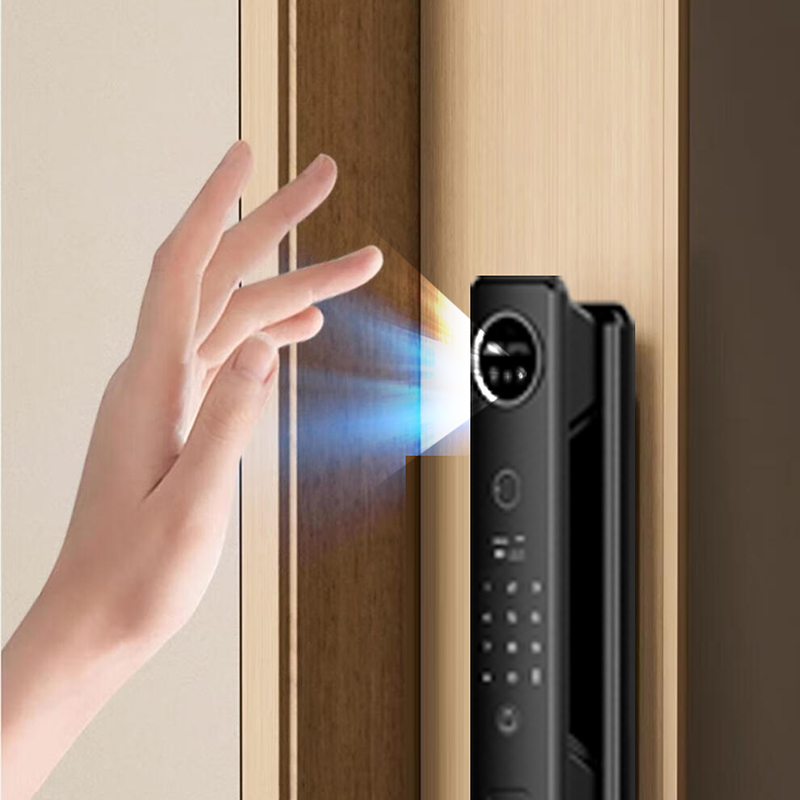 智贝勒A7Pro 人脸手掌双识别开门抓拍智盾双系统智能锁高清大图