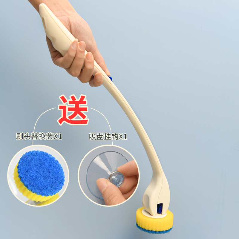 米魁清洁工具可抛式马桶清洁刷旋转无死角百洁布米魁海绵擦卫生间洁厕清洁刷子马桶刷 一个替换头 一个吸盘 价格图片品牌报价 苏宁易购泰美源家居专营店
