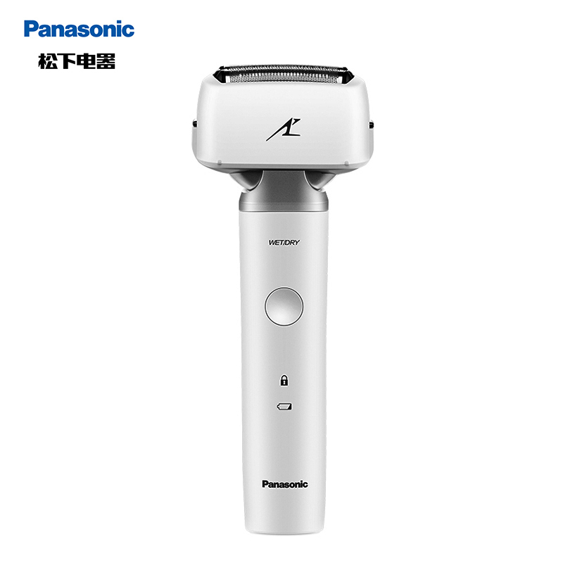 松下(Panasonic)剃须刀ES-LM31-W(礼盒)小锤子剃须刀电动充电式男士简约电动剃须刀往复式三刀头全身水洗