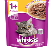 伟嘉 宠物猫粮猫湿粮 成猫妙鲜包 精选鸡肉味85g单袋装