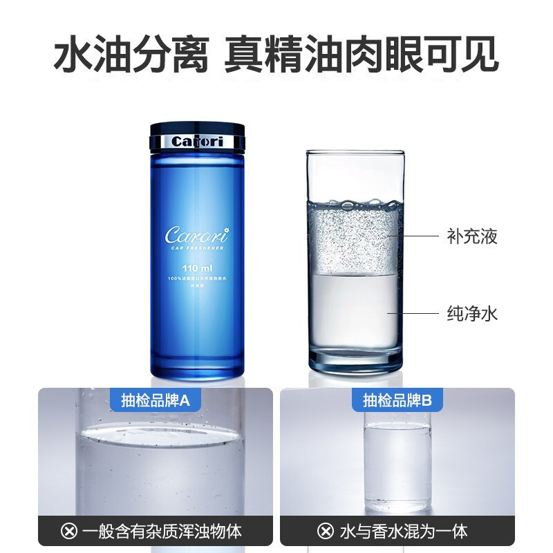 香百年 车载香水补充液 B103汽车香薰座精油用品 小车挂件香氛除异味车用空气清新剂持久淡香 古龙 -110ML