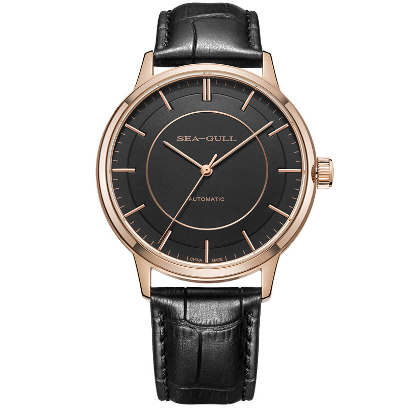 海鸥表seagull手表国民系列自动机械男表经典大三针男士手表机械表男