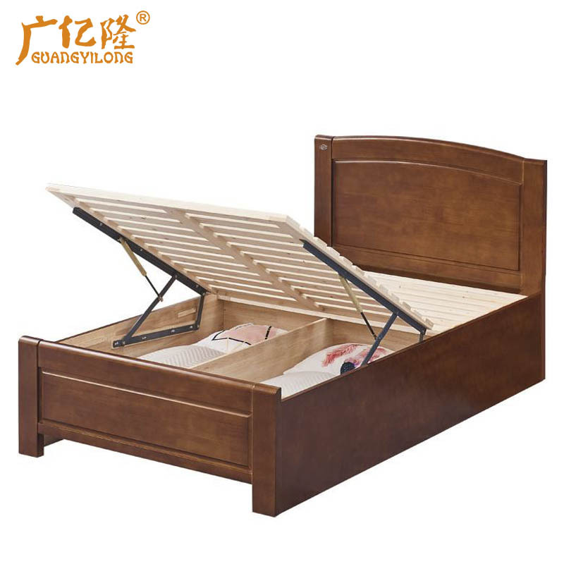 广亿隆实木床宿舍公寓木床颜色可选可定制高清大图