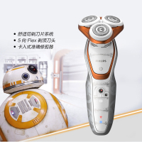 飞利浦(Philips)电动剃须刀SW5700 星战系列BB-8版 旋转式三刀头充电刮胡刀剃须刀 全身水洗 1小时快充