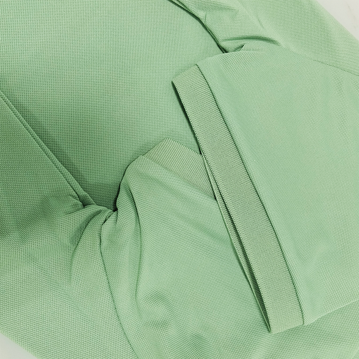 鸽护 短袖POLO 仿棉豆绿 件高清大图