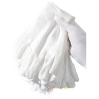 乐优佰易 礼仪白手套 36双 棉质防汗加厚 劳保手套 作业生产礼仪文玩 均码