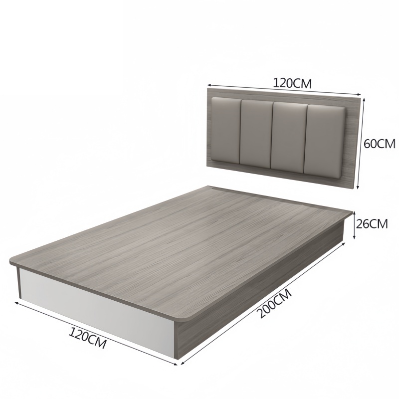 伟樽单人床120*200*86cm张高清大图