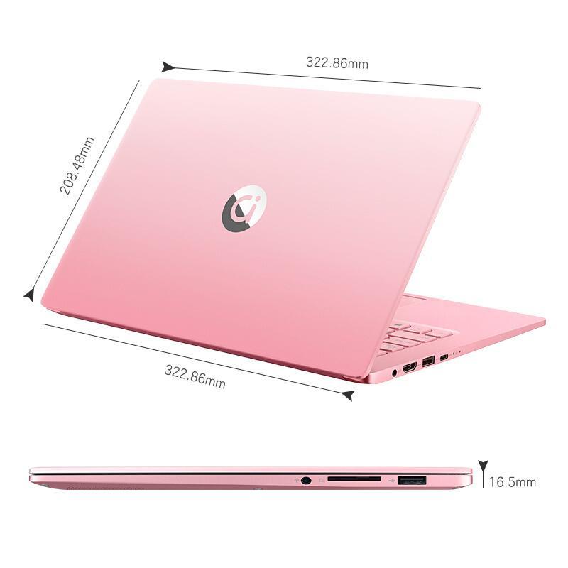 华硕(ASUS)a豆 adolbook14 十代英特尔酷睿i5 14英寸金属轻薄笔记本电脑(i5-10210U 8G 256G 16G傲腾增强版)梦境粉