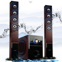 山水(SANSUI) GS-6000(88B)蓝牙音箱 电视机音响低音炮卡拉OK2.1家庭影院U盘木质音箱