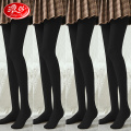 浪莎丝袜女春秋款天鹅绒连裤袜秋季打底袜厚款肉色光腿神器女秋冬 薄透（建议25℃以上穿） 【单加裆】黑4（4双）