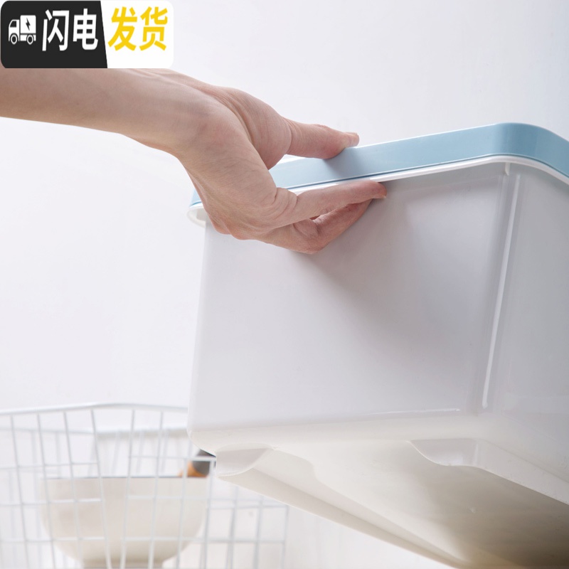 三维工匠 大号10kg防潮装米箱厨房面粉桶 防虫米桶储米箱米面收纳箱收纳桶高清大图
