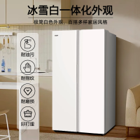 海尔(Haier)BCD-620WGHSSEDWV十字对开门620升钣金面板冰箱 白色