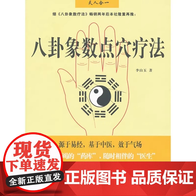 八卦象数点穴疗法 李山玉 以人体健康为核心的无药自然疗法 易经 中国传统神秘文化 中医正版书籍中医和气功结合一体并应用于高清大图