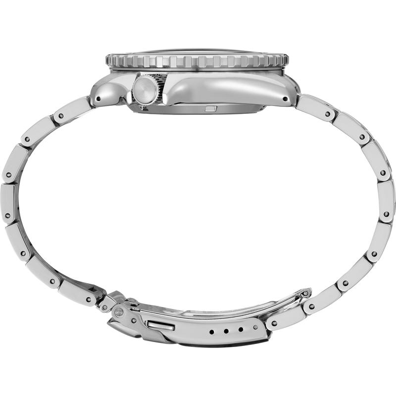 SEIKO/精工新款5号时尚系列男士手表钢带防水夜光蓝表盘男士自动机械表高清大图