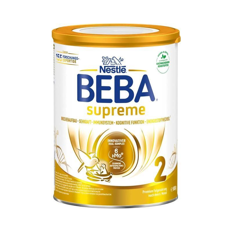 原装进口德国雀巢贝巴BEBA至尊版6HMO超高端新生儿婴幼儿奶粉2段(6-12个月) 800g