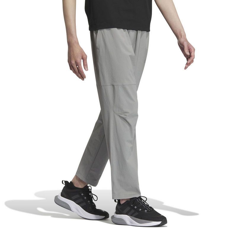 adidas 纯色口袋运动休闲裤 男款 灰色 IN6514