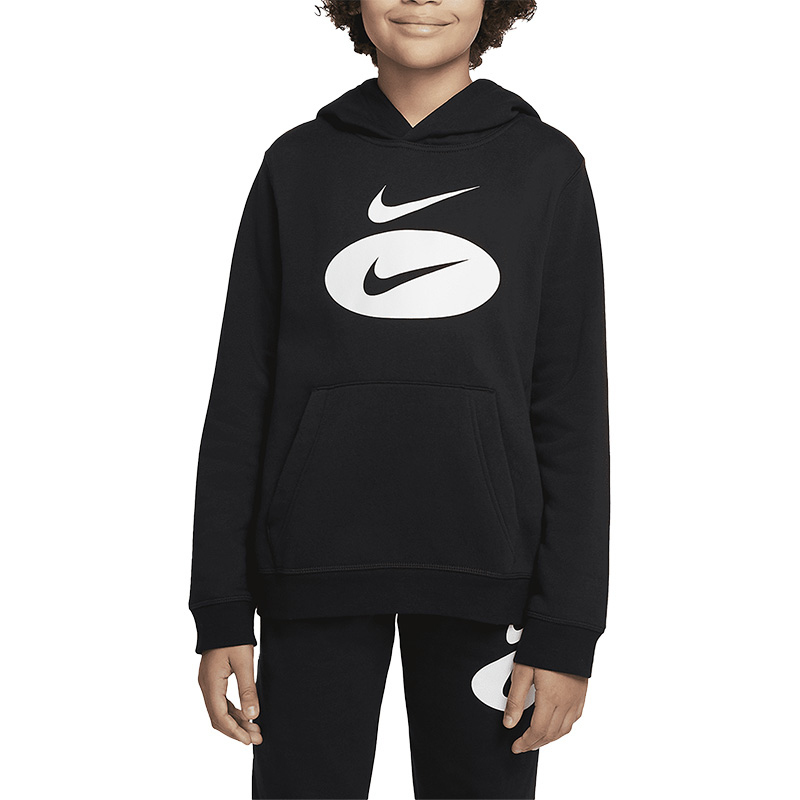 Nike/耐克连帽卫衣运动休闲加绒保暖大童套头衫DM8097-010 Z
