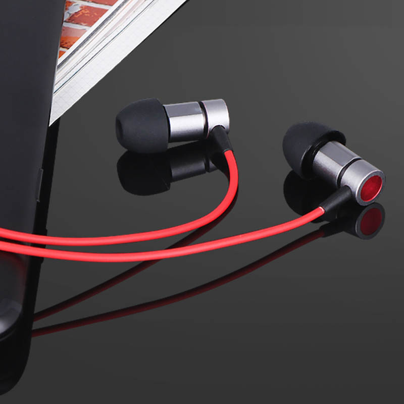 赛歌图 H500手机耳机入耳式 通用耳麦重低音立体声耳塞 枪色 3.5接口