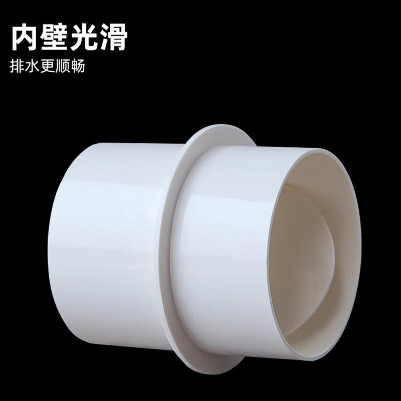 谋福 PVC管道烟管止回阀 卫生间厨房风管排烟出风单向阀[75加厚止回阀(5个装)]高清大图