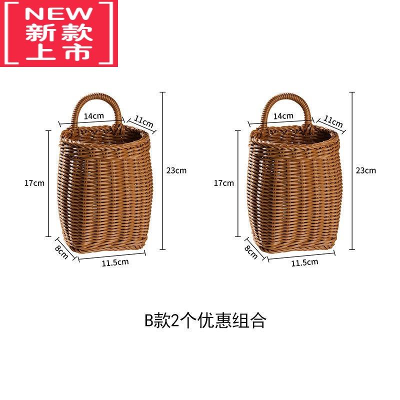 可莉允日式大蒜生姜果蔬收纳挂袋厨房手提买菜袋装洋葱大号杂物网兜袋子