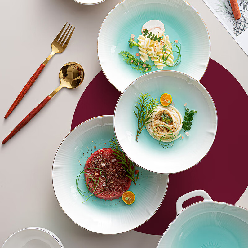 COSTA陶瓷餐具套装-花溢(25件套)CO-CJ002高清大图